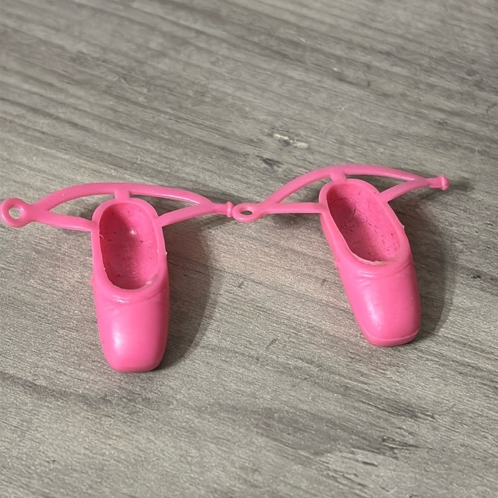 Vintage Barbie Superstar Era PINK BALLET SLIPPERS w/ Ankle Straps Philippines